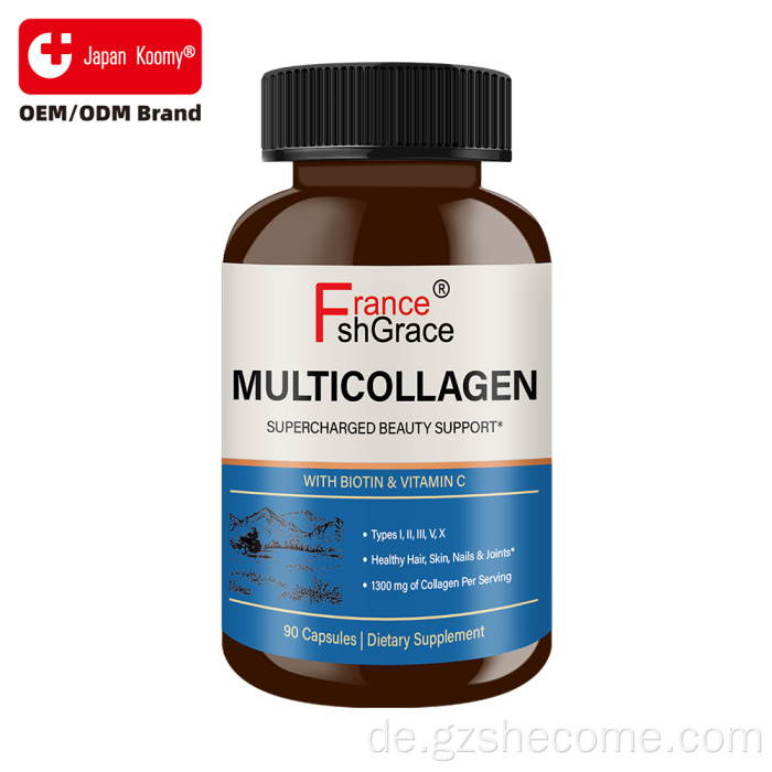 Shecome Multi-Kollagen-Kapseln unterstützen gesunde Nägel
